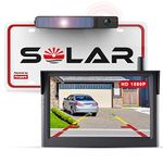 Solar Wireless Backup Camera for Car (1080P), 3 Mins DIY Installation, Foxpark Solar 3 Back Up Camera Systems Wireless 5 inch Car Monitor, IP69K 2 Channels Reverse Camera for Car, Truck, Van, RV…