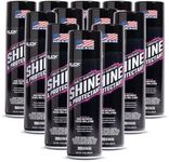 Slick Products Shine & Protectant, Long-Lasting High-Gloss Clear Coat Spray, Renew, Shine, and Protect Plastic, Vinyl, Rubber, Trim, and More (12-Pack)