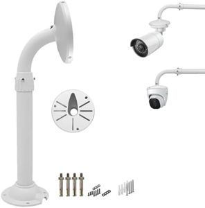 WiTi Base 6 pollici J-Ponte estensibile Staffa Montaggio per Telecamere IP CCTV,40CM-60CM Regolabile Palo Montaggio per il Sistema Telecamere Sorveglianza Sicurezza,Metallo Solido