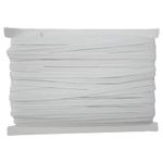 Trimming Shop 12mm (1/2 Inch) Thick Elastic Band for Sewing - 5 Metres Waistband Elastic Band for Crafts, Fabric Accessories, Dressmaking, Stretchy Cord for Skirts and Trousers Waistband, White