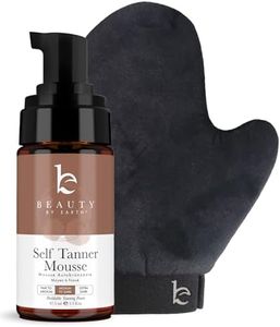 Self Tanner Tanning Mousse Kit - USA Made with Natural & Organic Ingredients, Self Tanner Mousse and Mitt, Tan Kit, Fake Tan Tanning Foam, Medium to Dark, Sunless Tanners Best Sellers