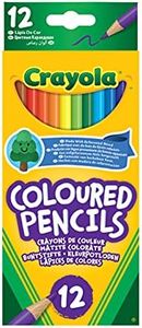 Crayola Colouring Pencils - Assorted Colours (Pack of 12) | A Must-Have for All Kids Arts & Crafts Sets | Ideal for Kids Aged 3+