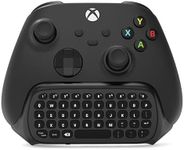 Controller Keyboard for Xbox Series X Series S One One S, Silicone Buttons, with Headset and 3.5 MM Audio Jack, Gaming Chatpad Keypad with 2.4GHz USB Receiver(Black)