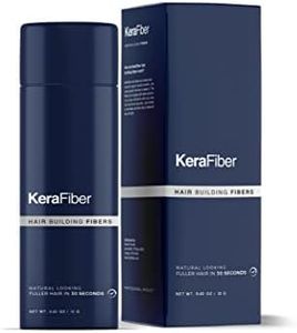Hair Fibres Dark Brown by KeraFiber Professional-Natural Keratin Hair Building Fibres for Men and Women, Full Head of Hair in 30 Seconds