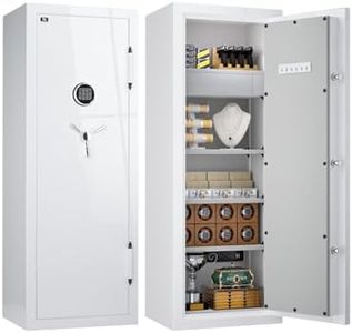 TIGERKING Large Fireproof Safe Heavy Duty with Digital Lock, 13.12 cu.ft Large Safe for Home Business Office, White