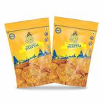 Indian Snack House Salem Spicy Thattai (Thattuvadai)|2 Pack Combo 300g| Traditional South Indian Rice Flour Snack|No Palm Oil | No Preservatives| No Artificial Color or Chemicals| (2X150g)