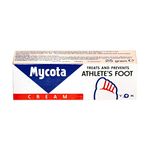 Mycota Athletes Foot Cream 25g, Treats and Prevents Athletes Foot, Anti-Fungal and Anti-Bacterial