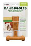 Bamboodles T-Bone Chew Toy for Dogs - Small 4" Peanut Butter Flavour, for All Breed Sizes