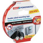 tesa UK Powerbond Ultra Strong Foam Double Sided Tape, 5 m x 19 mm