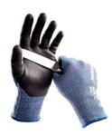 LANON Cut Resistant Gloves, ISO 13997 Level C, Nitrile Coated Work Gloves with Grip, 3D Comfort Fit, Mechanic Cut Proof Gloves, 1 Pair, XL