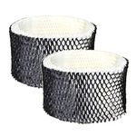 HQRP 2-Pack Wick Filter Compatible with Sunbeam SCM1100 SCM1701 SCM1702 SCM1761 SCM1762 SCM2409 SCM41000 Humidifiers, SF212 / SF212PDQ-UM / SWF62 Filter B Replacement