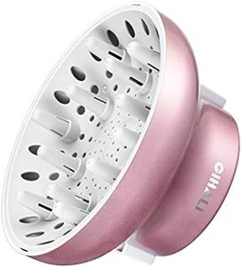 GIHALI difusor Universal para secadores de pelo con boquilla de diámetro 4,4-6,6 cm, Hair holding fuerte", para pelo rizado u ondulado, para rizos sin frizz (Oro Rosa)