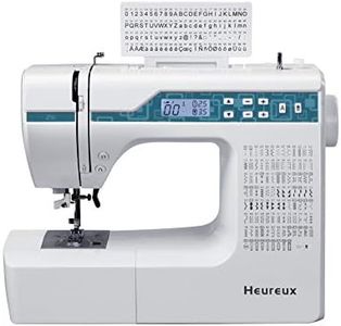 Heureux Sewing and Quilting Machine Computerized, 200 Built-in Stitches, LCD Display, Z6 Automatic Needle Threader, Twin Needle