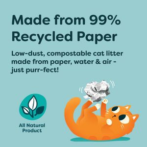 Breeder Celect Cat Litter 30L – Recycled Paper, Low Dust