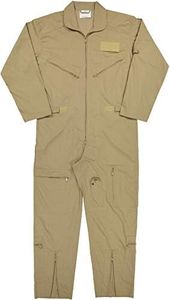 Army Universe US Air Force Military Style Flightsuit Work Coveralls Uniform Jumpsuit Overalls (Khaki, X-Large)