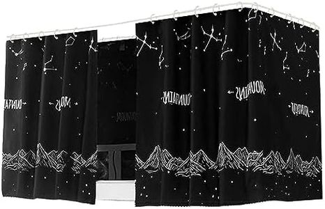 Hoce Dorm Twin Bunk Bed Drapes for Bottom Bunk Bed Privacy Curtains 3 Panels