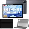 Tibuta Android Tablet, 10 Inch Tablets with Protective Case, Octa-Core Processor, 5.0MP Front+8.0MP Rear Camera, 7000mAh Bluetooth IPS Tablets, Wi-Fi Tablet