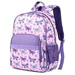 Toddler Backpack,RAVUO Cute Butterfly Kids School Backpacks Lightweight Water Resistant Girls Bookbag with Chest Strap