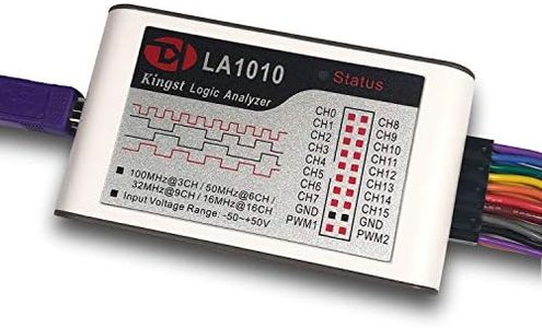 LA1010 USB Logic Analyzer 16 Input Channels 100MHz with The English PC Software Handheld Instrument,Support Windows (32bit/64bit),Mac OS,Linux