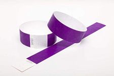 WristID Tyvek Paper Wristband Purple Color Pack of 100 On Amazon