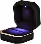 AVESON Luxury Ring Box, Square Velv