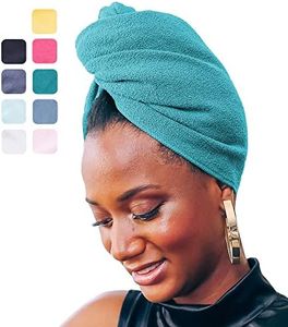 AQUIS Microfiber Hair Towel, Water-Wicking, Ultra Absorbent & 50% Faster Drying, for All Hair Types, Dark Grey