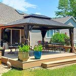 12' x 16' Hardtop Gazebo Outdoor Al