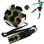 Taeku Soccer Trainer Adjustable Football Kick Training Equipment Control Skills Waist Practice Belt Volleyball Rugby Trainer Aid Universal Fits Size 3, 4, 5 Footballs for Kids Teens