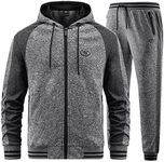 Track Suits for Men Set Tracksuits Jogging Outfits Casual Sweatsuits 2 Piece Running Joggers Active Hoodies and Pants, Jw062, X-Large