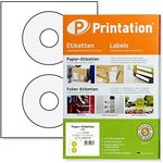 CD, DVD labels, white, self-adhesiv