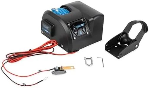 Trac Outdoors StrikeZone 25 Electric Anchor Winch - Anchors Up to 25 lb. - Includes 100-feet of Pre-Wound Anchor Rope with Use (69001)