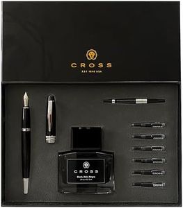 Cross Bailey Refillable Fountain Presented in a Premium Gift Box - Medium Point, Black Ink, Black