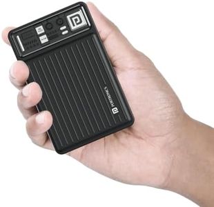 Portronics Luxcell Mini 20K Advanced 20000 mAh Nano Power Bank with 22.5W Max Output, LED Indicator, Mach USB-A Output, Type C PD Output, Type C Input, Wake Up Button(Black)