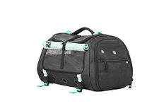 Travel Cat Carrier Bag - Portable Comfort Soft Sided Transpurrter Cat Carrier for Small Medium Cats Kitten up to 30 LBs Airline Approved Backpack with Shoulder Strap (Dark Charcoal)