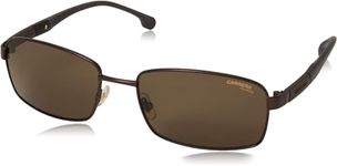 Carrera Men's 8037/S Sunglasses, Brown/Polarized Bronze, 58mm, 18mm