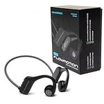 FlowMotion M1 Pro Waterproof Swimming Headphones with Bluetooth for Sports Fitness Running Underwater Bone Conduction Wireless with USB-C Adapter and Adjustable Strap