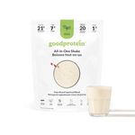 Good Protein Vegan Plant-based Protein Powder 100% Natural, Non-GMO, Dairy-free, Gluten-free, Soy-free, No Added Sugar and Nothing Artificial. Unflavoured All-in-One Shake 800 grams