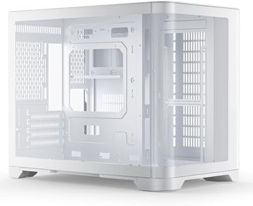 AsiaHorse Micro ATX PC Case Dual Chamber 180° Full View Tempered Glass Gaming MATX PC Case with USB3.0, 360mm Radiator Support,RTX 40 Compatible, High Airflow Full-Tower MATX PC Case. Pegasus-White