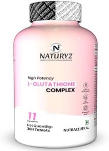 NATURYZ High Potency L-Glutathione 1000mg per serving Glow Supplement for Women & Men | Highest 11 Nutrients | Skin Peptide Complex for Depigmentation | Antioxidant Blend | Glutathione Builder for Radiant & Brightening Skin - 30 Tablets