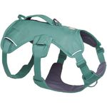 Ruffwear Web Master Dog Harness, Y-Front Dog Harness with Handle & Improved Buckle, Adjustable & Lightweight for Walks & Hikes, Anti Escape, No Pull, Breathable & Comfy, River Rock Green, Medium