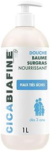 Cicabiafine - Baume Douche Surgras Nourrissant (flacon-pompe de 1 L) – Gel douche surgras pour peaux très sèches – Soin de la peau hydratant et haute tolérance dès 3 ans