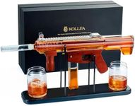 Gifts for Men Dad, Kollea Gun Whiskey Decanter Set-Limited Edition, Liquor Decanter with Bullet Shot Glass, Cool Anniversary Birthday Gift for Him Husband, Military Present for Home Bar Drinking