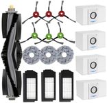 Replacement Accessories for Ecovacs Deebot X1 Omni / T10 Turbo / T10 Omni,Replacement Parts for Ecovacs Deebot X1 Turbo Vacuum Cleaner, 1 Main Brush, 3 HEPA Filters, 6 Sidebrushes, 3 Mop Pads