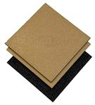 High-Impact GatorSHOCK Rubber Fitness Flooring; 24" X 24" X 1-3/16" (3/Pack = 12 Square feet) (Sandcastle)