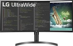 LG 35WN75CN - 35 inch Ultrawide Curved Monitor with WQHD 21:9 (3440 x 1440) Display USB Type-C, Display Port, HDMI, HDR 10, 100hz Refresh Rate, Radeon FreeSync, Speaker, Black