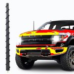 Taygeelery Antenna Compatible with Ford F150 2009-2023, 13 inches Spiral Rubber Antenna Replacement, Designed for Optimized FM/AM Reception, Fits for F250 F350 Super Duty Ford Raptor Bronco Antenna