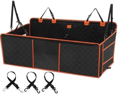 pecute Hundesitzbezug mit Harter Unterseite 135 * 63 cm, Verbesserung der Stabilität, Atmungsaktives Mesh-Fensterdesign, Wasserdicht, Kratzfest, Kompatibel mit der Installation Eines Kindersitzes