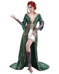 miccostumes Women's Game Costume Sorceress Cosplay Outfit Dress Robe (Small)