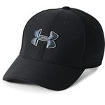 Under Armour Boys' Blitzing 3.0 Cap, Black/Stealth Gray, Small/Medium