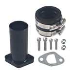 Intake Pipe With Adapter Manifold For 196cc 212cc GX200 CT200 pwk24 VM24 Go Kart Mini Bike Black